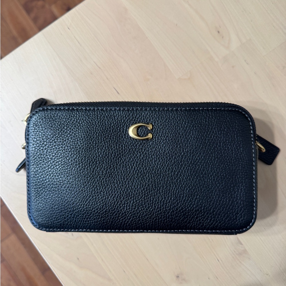 Coach Polished Pebble Leather Kira Crossbody